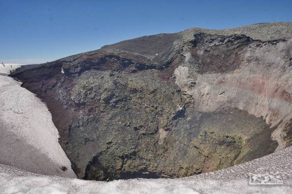 A amedrontadora cratera do vulcão Villarrica, na região de Pucón, no sul do Chile